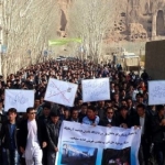 ادامه تحصن دانشجویان در بامیان؛ استادان دانشگاه و شهروندان اعلام حمایت کردند