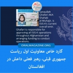 گارد خاص معاونیت اول ریاست جمهوری قبلی، رهبر فعلی داعش در افغانستان گارد خاص معاونیت اول ریاست جمهوری قبلی، رهبر فعلی داعش در افغانستان